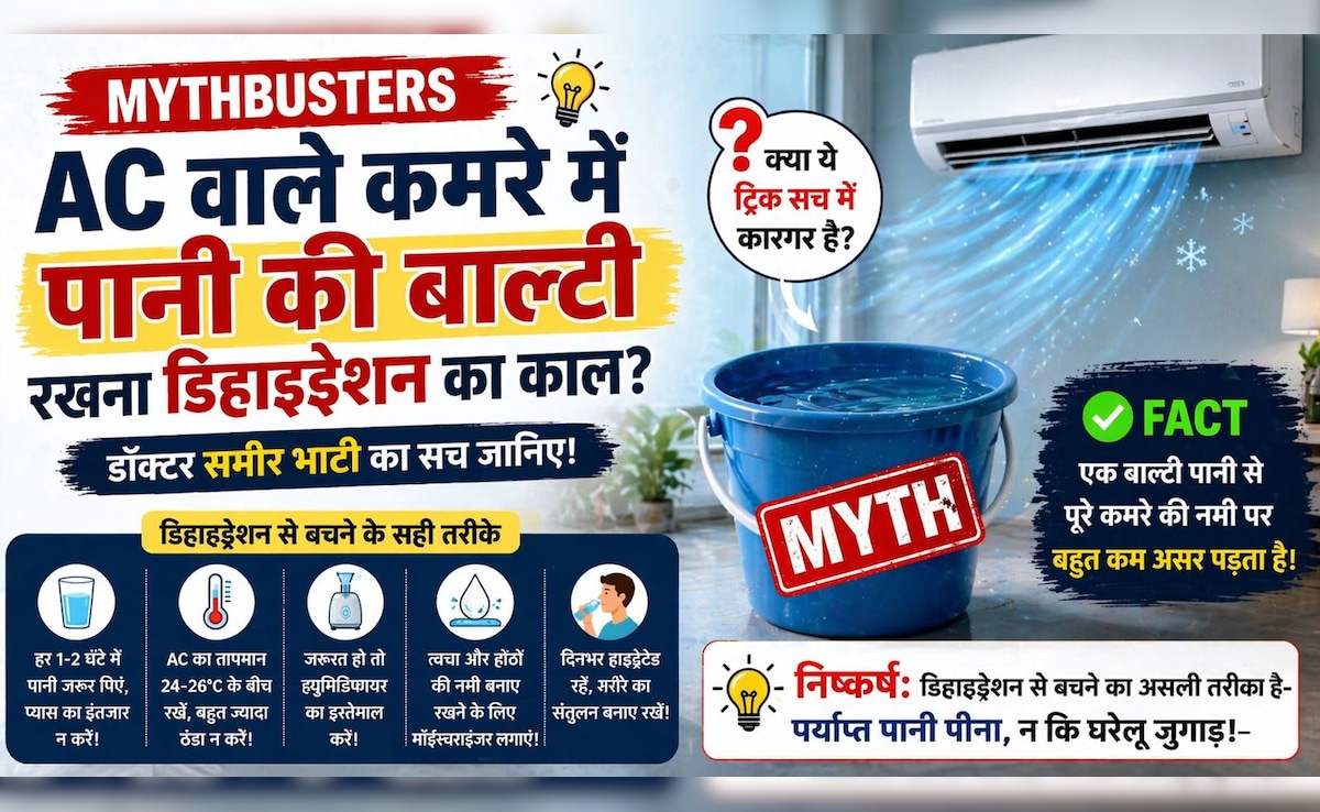 AC वाले कमरे में पानी की बाल्टी रखने से नहीं होता डिहाइड्रेशन? क्‍या कहते हैं डॉक्‍टर, कितनी कारगर है ये ट्र‍िक