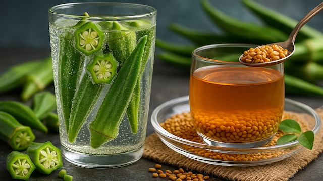 Okra water and methi water can be used to reverse fatty liver disease but their impact matters