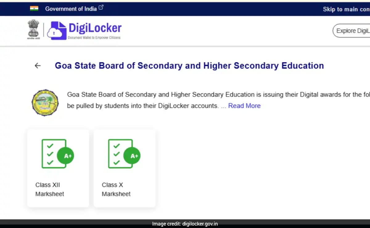 Goa Board Class 10 Result 2026: How To Check Marksheet On DigiLocker