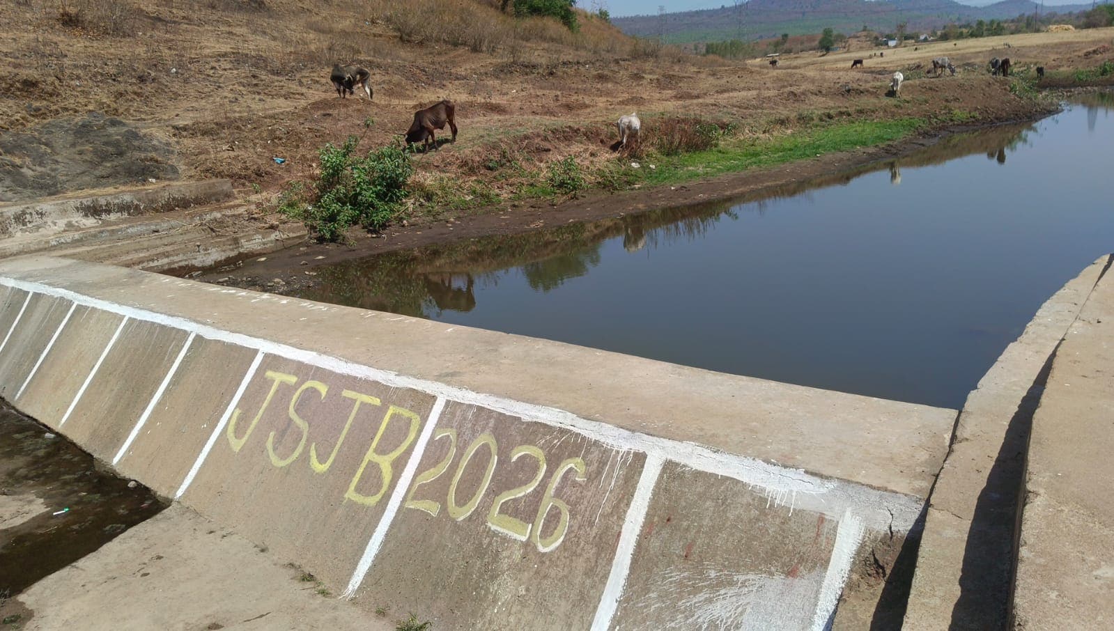 Water Conservation: जल संचय जनभागीदारी अभियान के तहत बना बांध