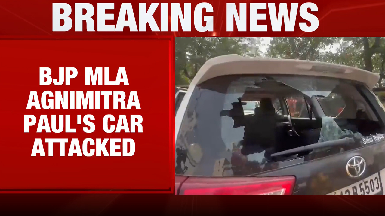 West Bengal Elections: BJP MLA Agnimitra Paul's Car Attacked