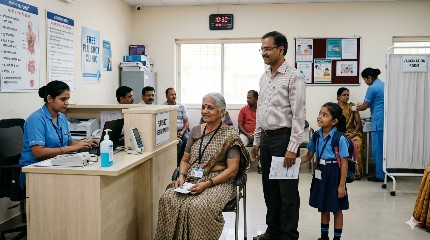 Every person over 6 months of age receive an annual flu vaccine