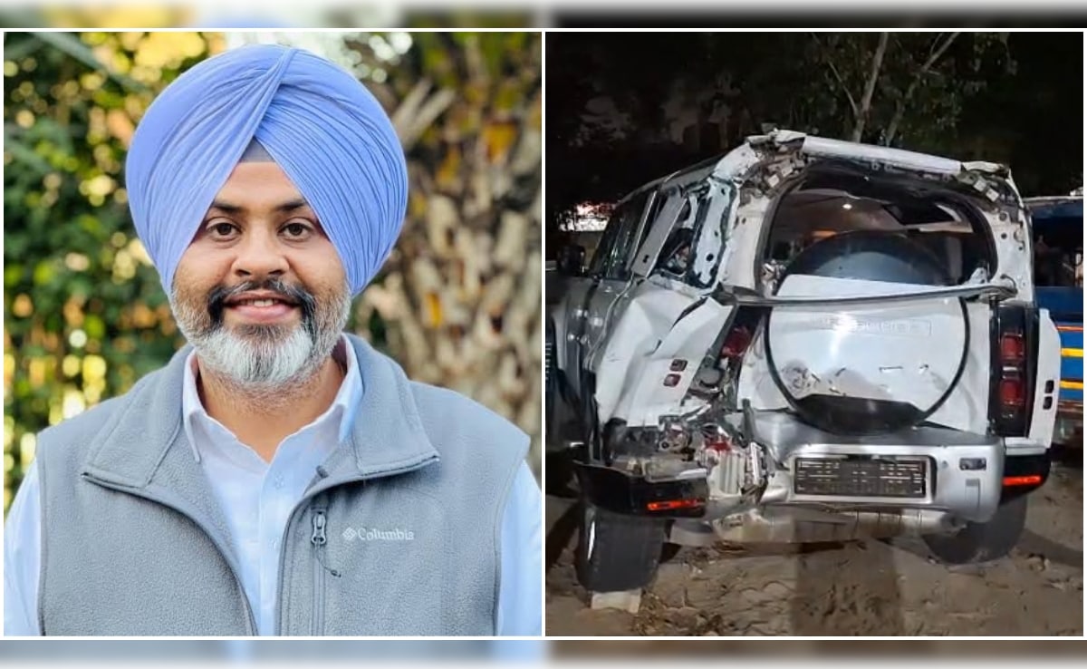 सोनीपत में एक्सप्रेस-वे पर पंचर के बाद टायर बदलवाते कांग्रेस नेता की डिफेंडर को ट्रक ने उड़ाया, दो की मौत; गनमैन गंभीर