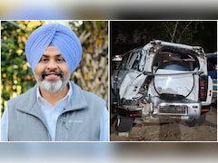 सोनीपत में एक्सप्रेस-वे पर पंचर के बाद टायर बदलवाते कांग्रेस नेता की डिफेंडर को ट्रक ने उड़ाया, दो की मौत; गनमैन गंभीर