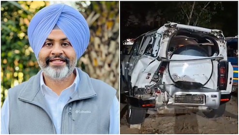 सोनीपत में एक्सप्रेस-वे पर पंचर के बाद टायर बदलवाते कांग्रेस नेता की डिफेंडर को ट्रक ने उड़ाया, दो की मौत; गनमैन गंभीर