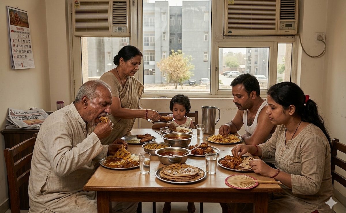 People eating a heavy, oily, or high-protein meals during peak heat