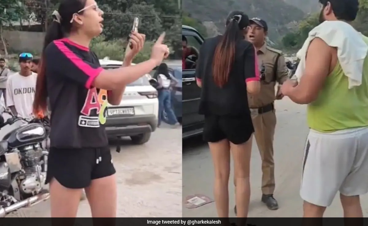 Heated Argument After Police Stop Woman Drinking Near Ganga In Rishikesh