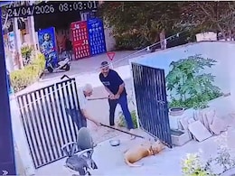 Gujarat News: राजकोट में आवारा कुत्ते पर बेरहमी, बचाने पहुंची महिला से भी मारपीट, घटना कैमरे में कैद