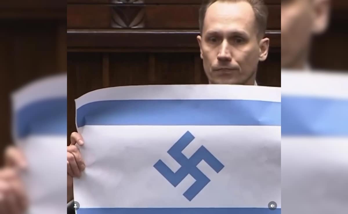Poland Prosecutors Move Against MP Over Displaying Swastika On Israeli Flag In Parliament