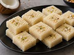 काजू कतली भूल जाओगे! एक बार ऐसे बना ली सूखे नारियल की बर्फी, ये देखिए वीडियो