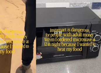 Blogger Orders Microwave At Midnight, Instamart Approves With A DDLJ Twist