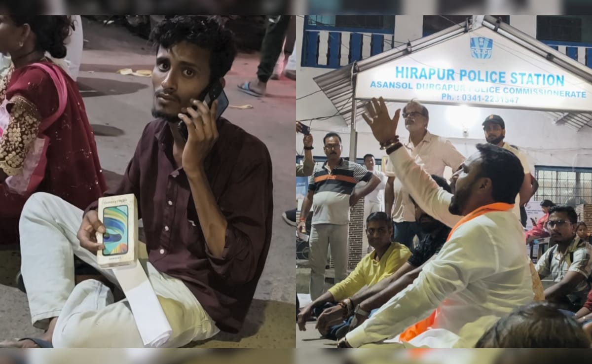 बंगाल में पीएम मोदी की सभा में घुस गए मोबाइल चोर, सैकड़ों फोन उड़ा डाले; धरने पर बैठे लोग