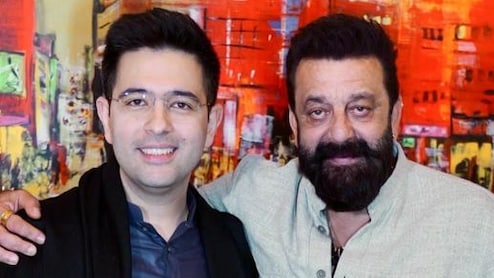 Raghav Chadha Shares Pics With Dhurandhar 2 Star Sanjay Dutt At Delhi Home