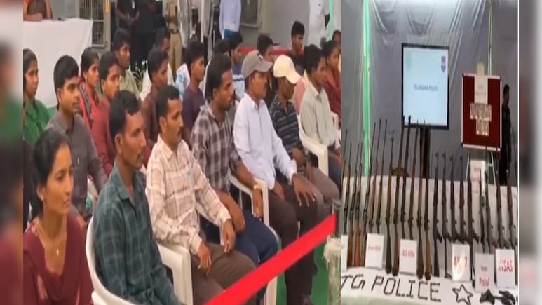 तेलंगाना में माओवादी नेटवर्क टूटा: सोडी केशालू समेत 42 माओवादियों का सरेंडर, 800 ग्राम सोना के साथ ये मिला