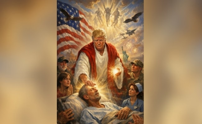 Iran Embassy Drops Explosive Clip Of Jesus Punching Trump Amid AI Image Row