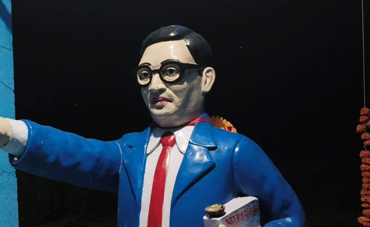 बीजेपी नेता के बर्थडे पार्टी के दौरान बाबा साहेब अंबेडकर की मूर्ति खंडित, गुस्साई भीड़ ने की मारपीट