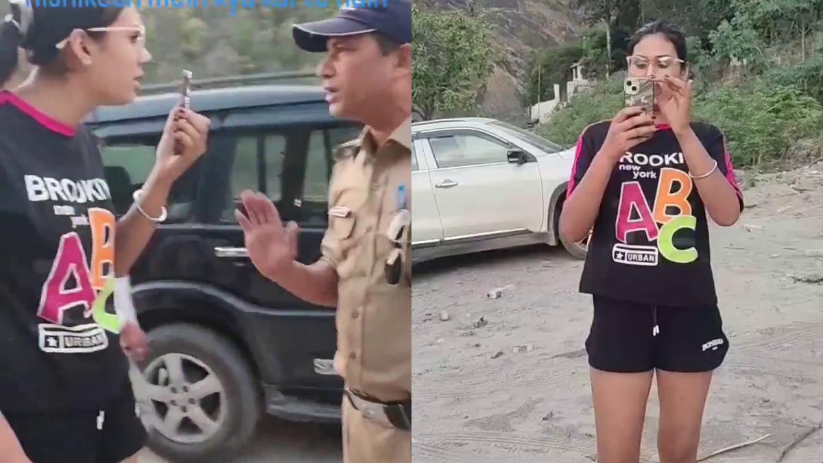 गंगा किनारे दारू... पुलिसवाले ने टोका तो भड़क गई महिला, बोली- तेरे पैसों की पी रहे हैं- VIDEO