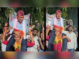 कष्टाचं सोनं झालं!खाकी वर्दी अंगावर चढताच लेकीनं दिव्यांग वडिलांना खांद्यावर उचललं; बीडमधील अत्यंत भावूक VIDEO