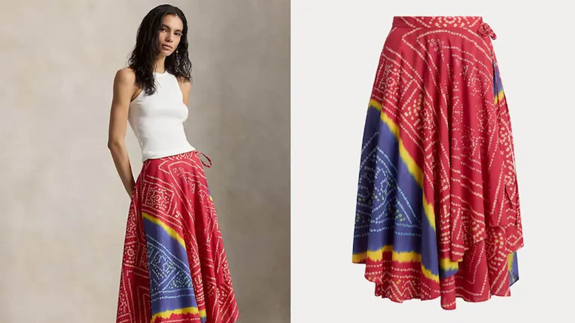 After The Jhumka Row, Ralph Lauren Sparks Fresh Backlash Over Rs 44,800 Bandhani Skirt
