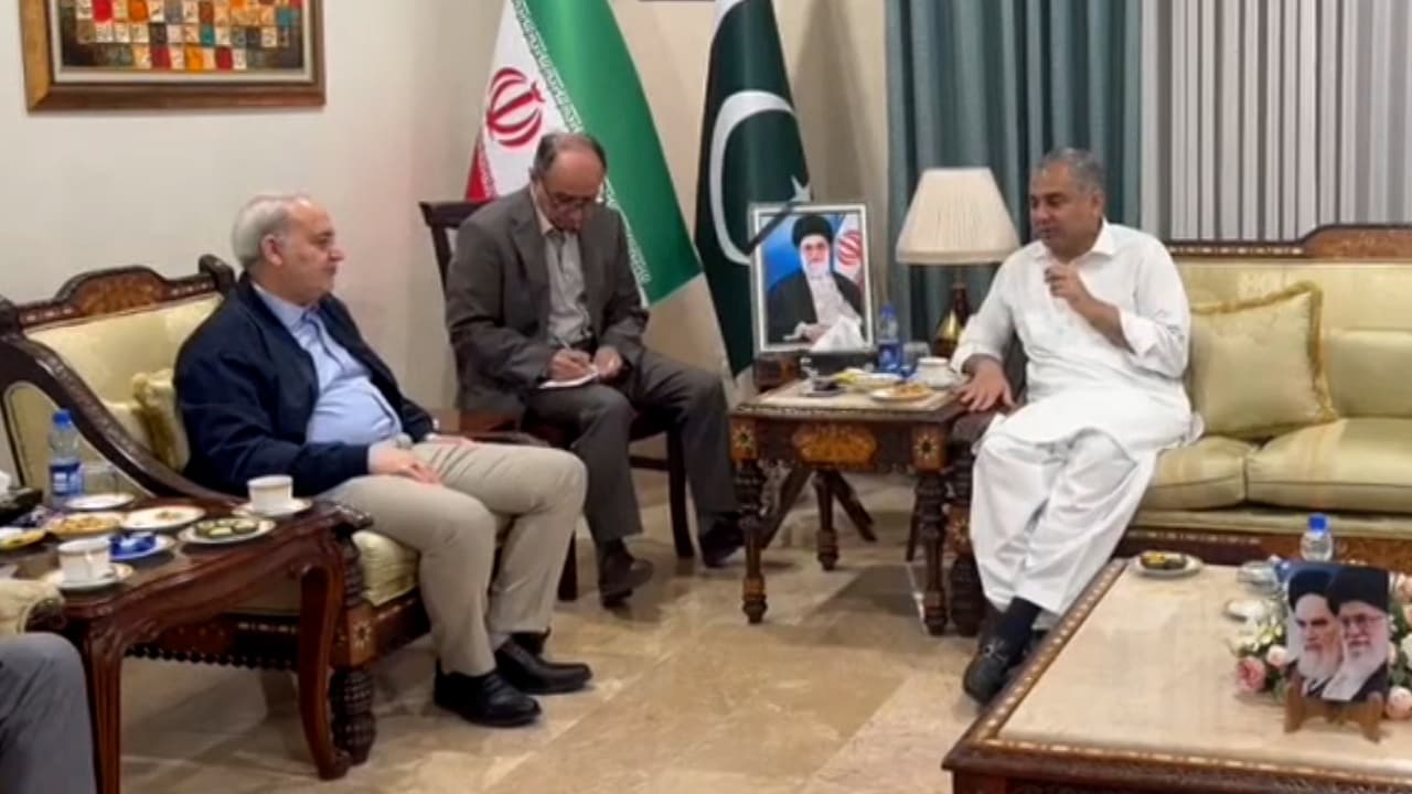 Pakistan Minister Meets Iranian Envoy, Briefs Him On Latest Situation