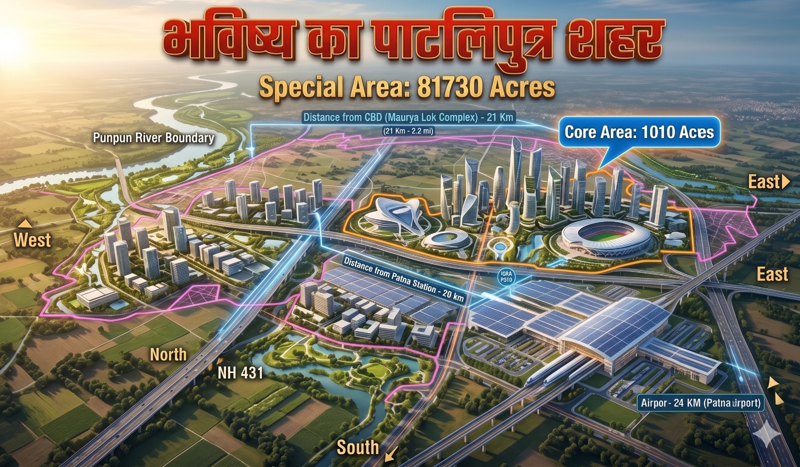 बिहार के 11 शहरों में बनेंगे सैटेलाइट टाउन, जानिए पटना के किन 275 गांवों में नहीं होगी जमीन की खरीद-बिक्री?