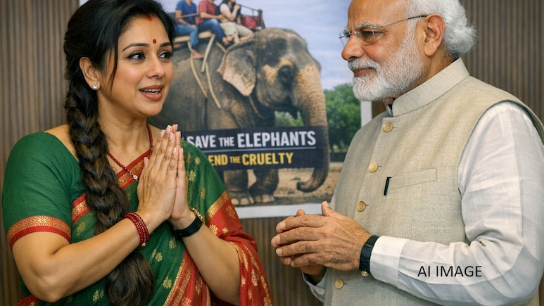 पीएम मोदी से 'अनुपमा' की गुहार- प्लीज हाथी की सवारी बंद कराएं, जयपुर के पिंक हाथी पर कही ये बात