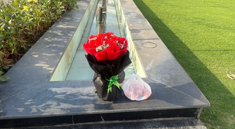 The masked man in a car kept a bouquet inside the Delhi assembly before fleeing 