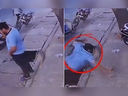 मौत को छूकर टक्क से वापस आया बंदा! गुजरात में नाले में गिरे शख्स का खौफनाक वीडियो