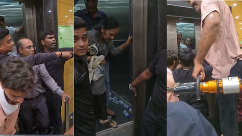 सूरत के वेसु इलाके में लिफ्ट हादसा: बेसमेंट और ग्राउंड फ्लोर के बीच फंसे 11 लोग,&nbsp;दहशत का माहौल
