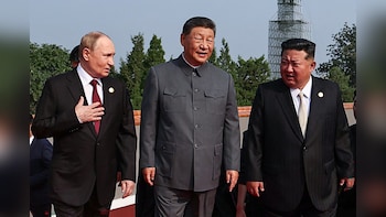 Kim Jong Un Shows Off Friends, Arms Before Trump China Trip