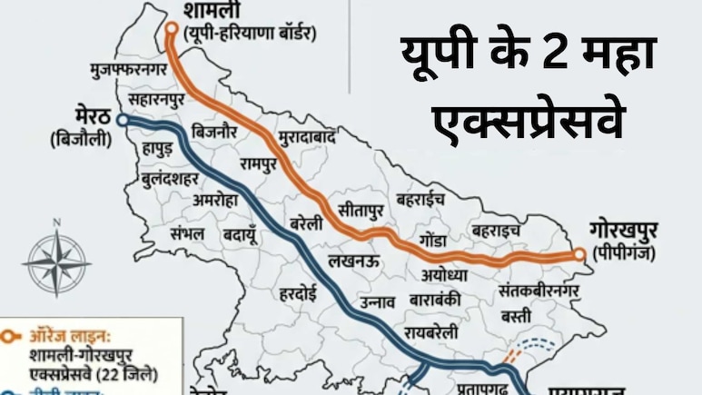 यूपी में गंगा एक्सप्रेसवे से भी बड़ा एक्सप्रेसवे बनेगा, UP के 22 जिलों से होकर बिहार, नेपाल बॉर्डर तक जाएगा, दिल्ली NCR को भी फायदा