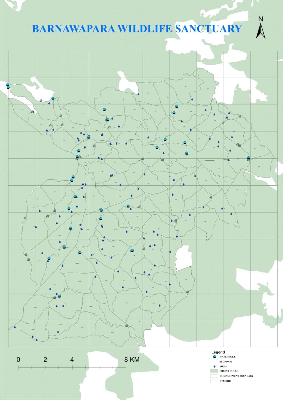 Barnawapara Sanctuary Uses Geo-Tagging to Manage 240 Water Sources for Wildlife.