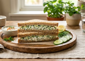 This Hung Curd Cucumber Sandwich Is Light, Cooling And WeightFriendly
