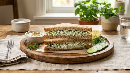 This Hung Curd Cucumber Sandwich Is Light, Cooling And Weight-Friendly