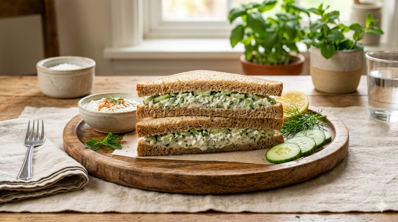 This Hung Curd Cucumber Sandwich Is Light, Cooling And WeightFriendly