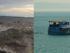 जबलपुर बरगी बाध हादसा: चीखों में बदल गई मस्ती... चंद सेकंड में पानी में समा गया क्रूज, देखें वीडियो 