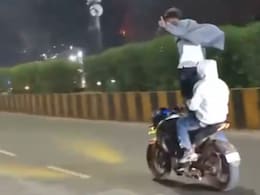 Video: Delhi Man Stands On Bike While Riding, Lands In Trouble