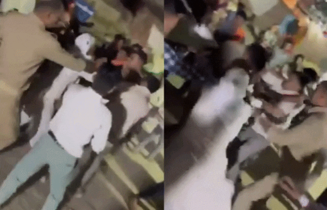 शाहजहांपुर में पुलिस जवानों को दौड़ा-दौड़ा कर पीटा, बारातियों को शांत करने पहुंचा था डायल 112