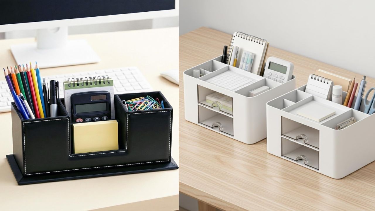 डेस्क को दें स्टाइल और सलीका, ये अट्रैक्टिव Desk Organisers बनाएंगे आपके वर्कस्पेस को साफ‑सुथरा और स्मार्ट