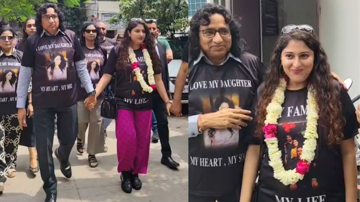 VIDEO: तलाक लेकर ढोल-नगाड़ों के साथ मायके पहुंची बेटी, रिटायर्ड जज पिता ने बांटे लड्डू और किया डांस