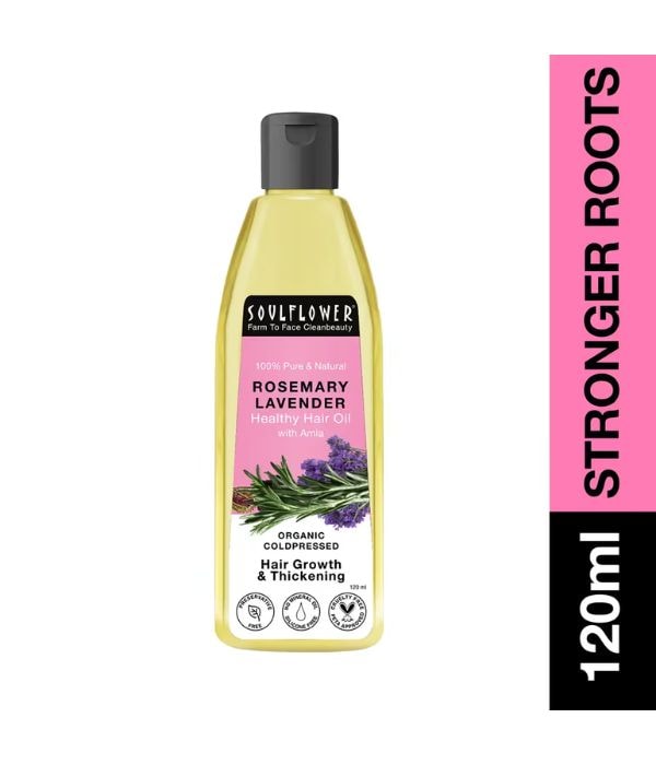 Click To Buy Soulflower Pure And Natural Rosemary Lavender Healthy Hair Oil