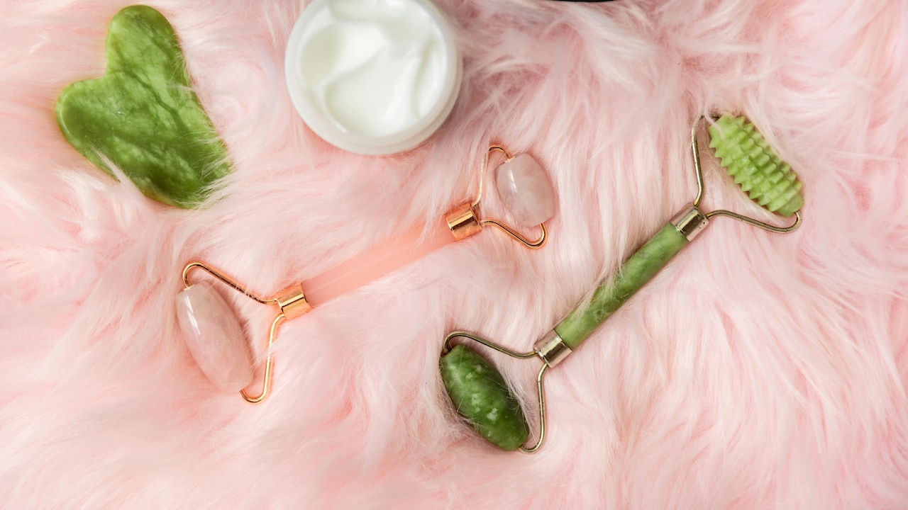 Soothe your skin with a face roller designed to depuff and enhance glow