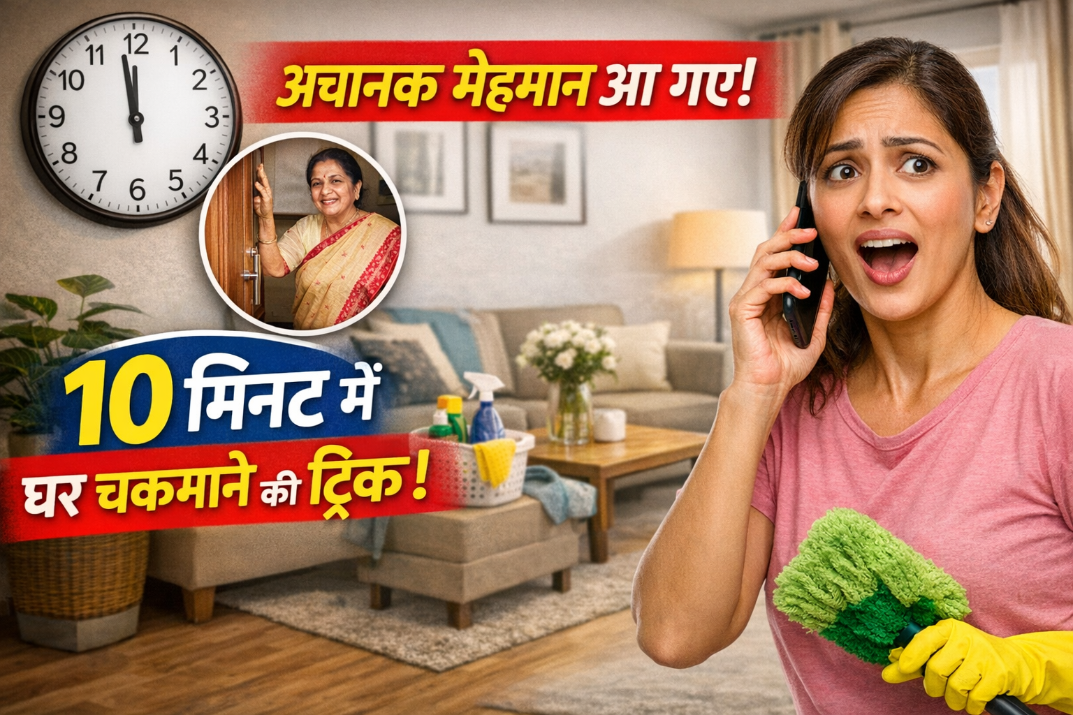 'जी हां, मैं सफाई की देवी हूं...' 5 मिनट में आ धमकीं सास की बहन, अचानक आए मेहमान, तो जुगाड़ू ट्रिक से 10 मिनट में चकमाया घर