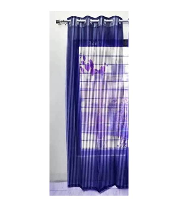 Click here to buy: STAMEN 153 cm (5ft) Window Curtain (Blue)