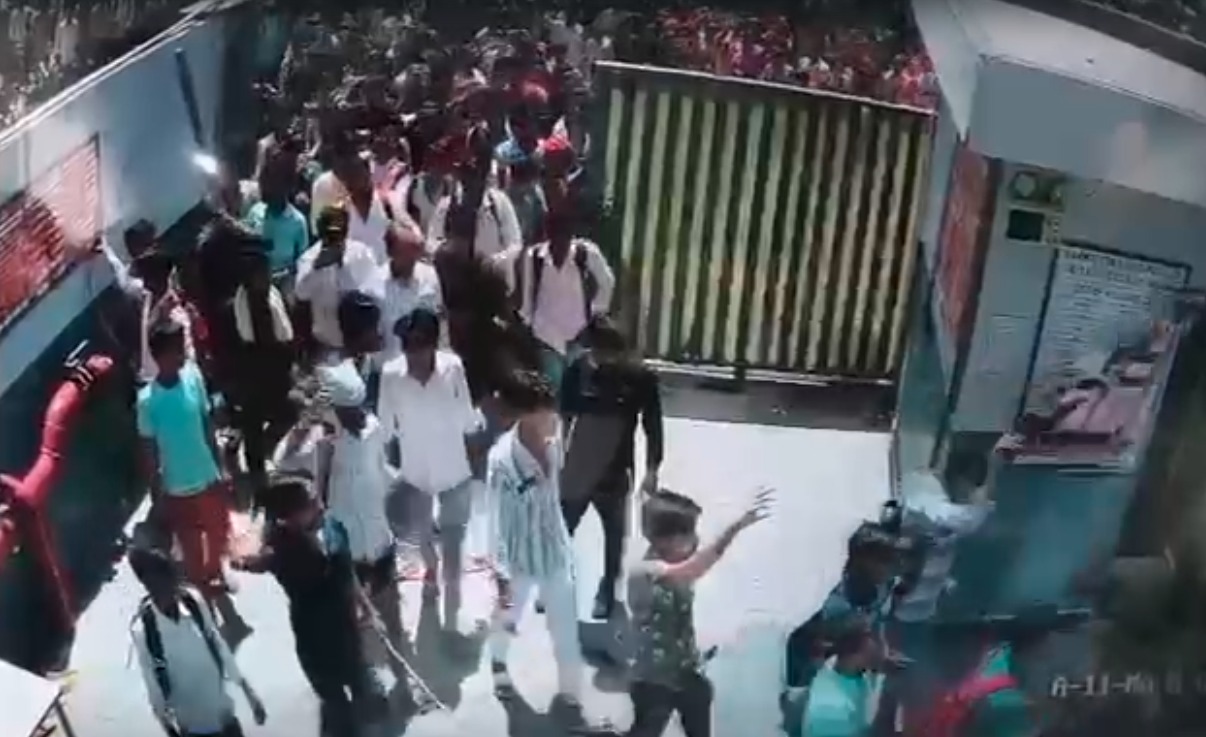 CCTV Shows The Moment Angry Protesters Stormed Into Noida Factory