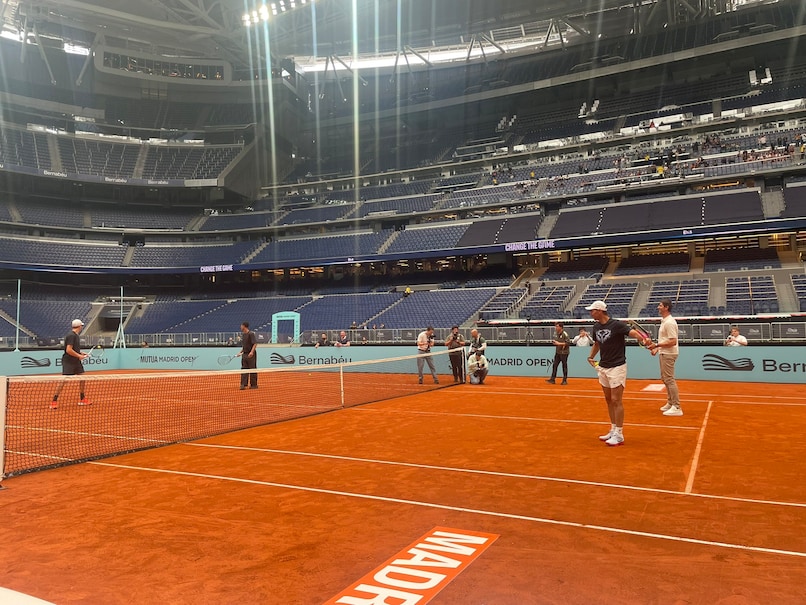 Watch: Rafael Nadal Teams Up With Thibaut Courtois, Plays Tennis Against Jude Bellingham Inside Bernabeu