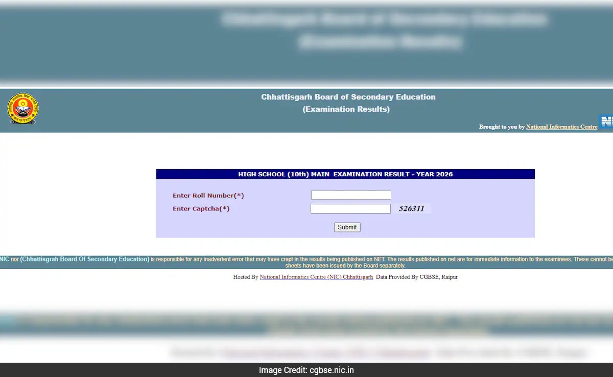 Chhattisgarh Board 10th, 12th Result 2026 Out: Check Your Scores, Marksheet Directly Here