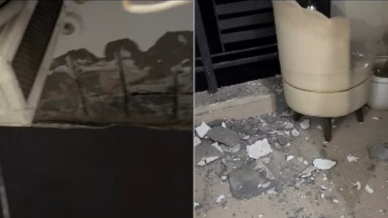 रात 2 बजे गिर गई बालकनी की छत, 28 हजार रु किराया देकर भी खतरे में जिंदगी? ग्रेटर नोएडा के फ्लैट का Video वायरल