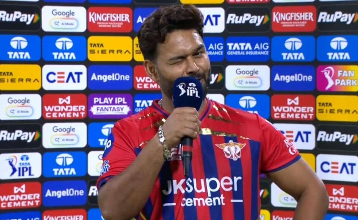 "Thanks For Being Soft": Dejected Rishabh Pant Makes Cheeky Gesture At Commentator After LSGs 5th Loss In 7 Games