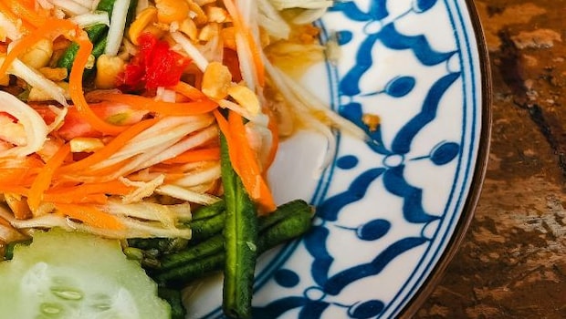 Raw papaya salad is the kind of dinner that wont weigh you down.